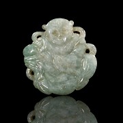 Small jadeite ‘Child’ pendant, Qing dynasty