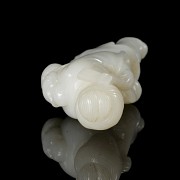 Carved jade figurine ‘Labrador’, Qing dynasty