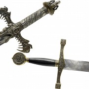 Set of four decorative historical swords, 20th century