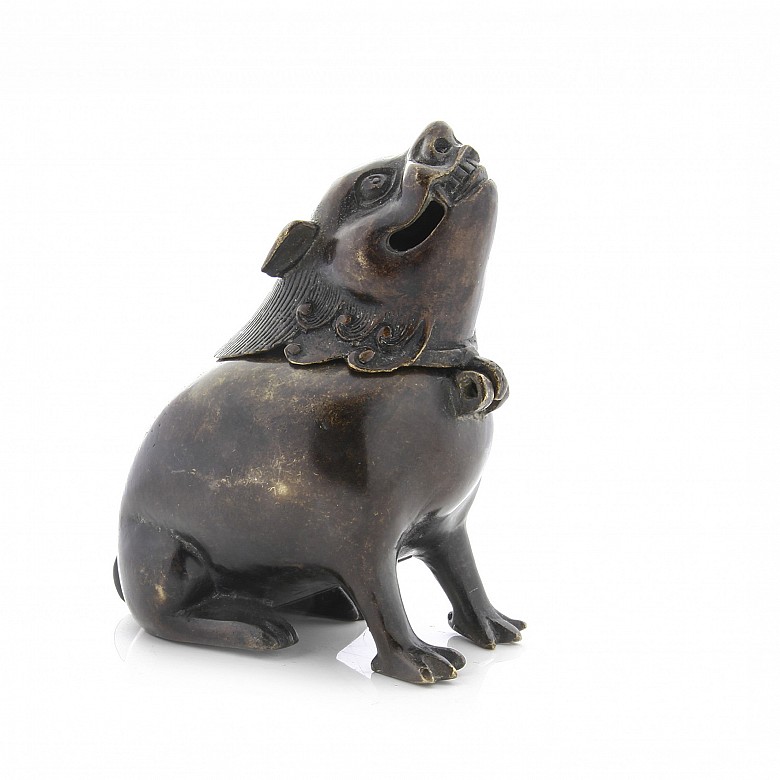 Incensario de bronce, “Perro”, China, s.XIX