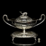 Silver tureen ‘Deer’, 20th century