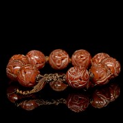 Ten-bead agate bracelet, Qing dynasty