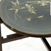 Side table with decorated top, China, 20th century