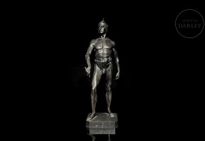 Bronze sculpture ‘Great Warrior’, 20th century