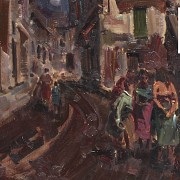 Eustaquio Segrelles del Pilar (1936) “Plaza Segovia”, 1971.