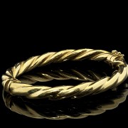 Brazalete de oro amarillo de 18 k