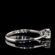 Solitaire white gold with brilliant 0.40 ct