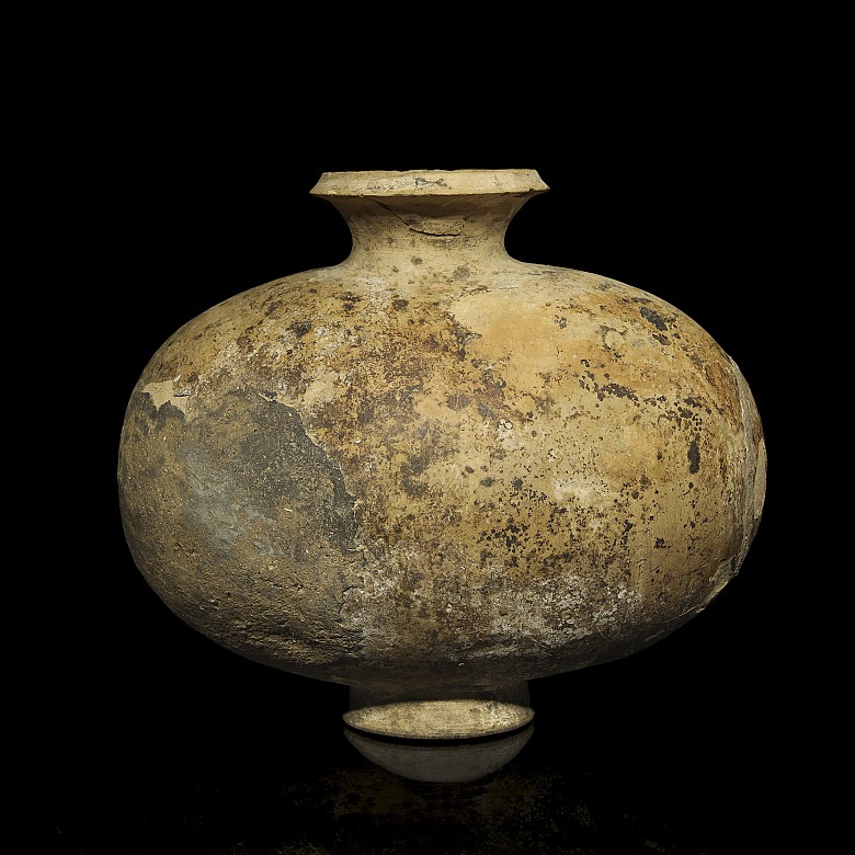 Ceramic “Cocoon” jar, Han style - 10