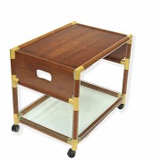 Bubinga wood waitress cabinet