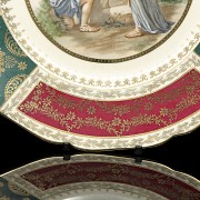 Pair of porcelain plates, JWK Carlsbad Bavaria, 20th century - 5