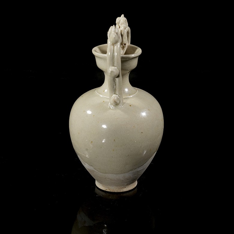 Glazed ceramic vase “Two dragons”, Tang style