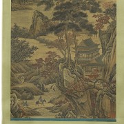 Chinese painting ‘Palace among the Mountains’, 20th century