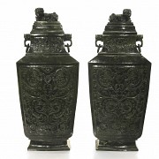 Pair of large vases, 20th century