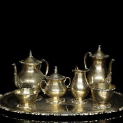 Silver tea and coffee set, Mexico, 20th century