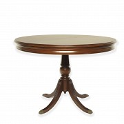 Round mahogany table - 6