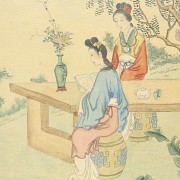 Pair of paintings ‘Ladies’, 20th century - 2