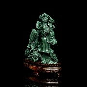 Carved malachite figure ‘Lady’, 20th century - 2