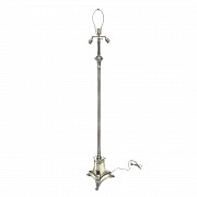 Almazán silver-plated bronze floor lamp, 20th century