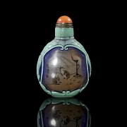 Liuli enamelled snuff bottle ‘Animals’, 20th century