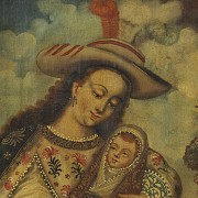 Colonial school 19th-20th century “Virgin with child” - 2