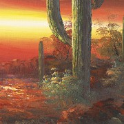 Bernard Duggan (20th century) ‘Desert at Sunset’ - 1