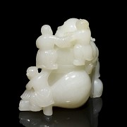 White jade Buddha, Qing dynasty, 19th century