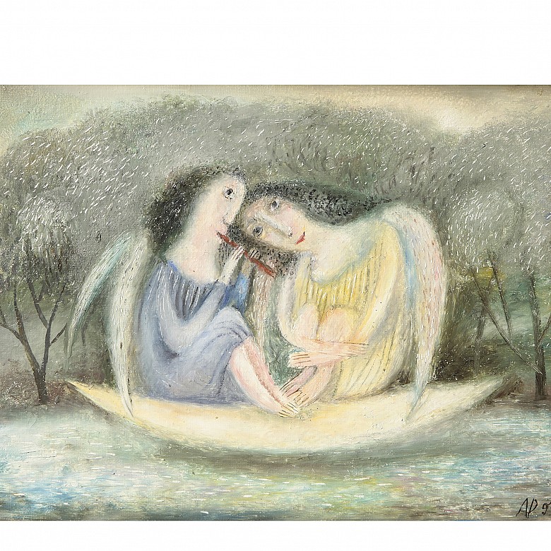 Adyceba P. (20th century) ‘Angels in Winter’ - 1