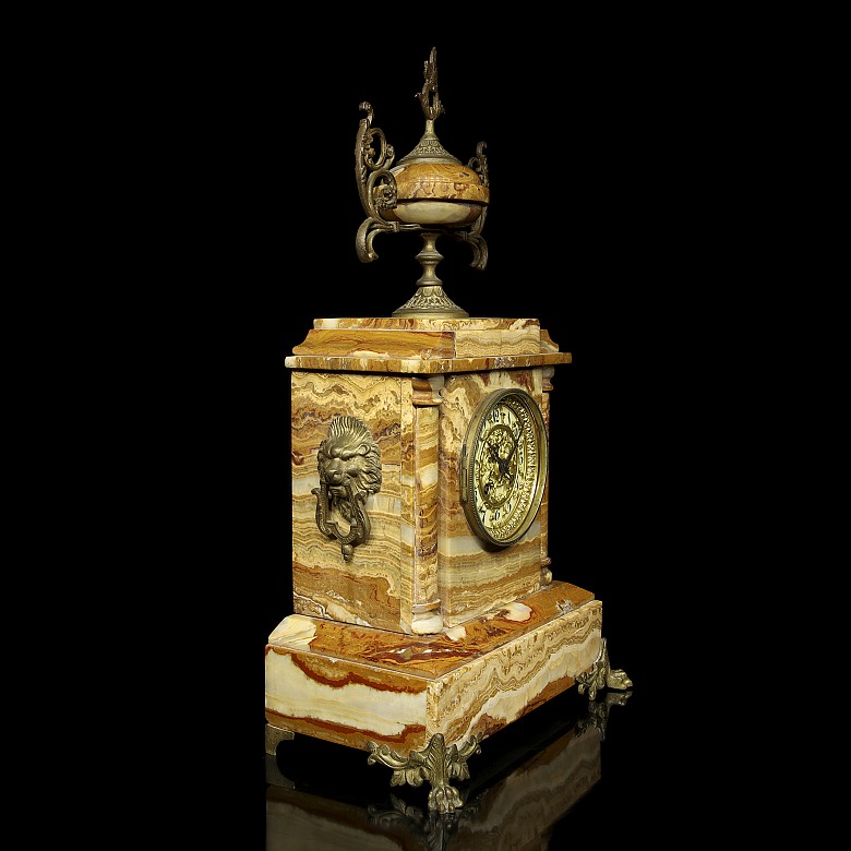 Reloj de ónix egipcio, Napoleón III, S.XIX