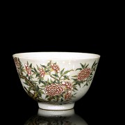 A porcelain bowl with peonies, 20th century