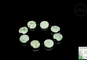 Natural jadeite bracelet, Qing dynasty