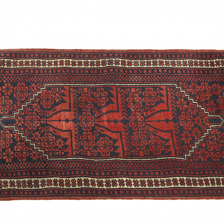 Small Persian woollen carpet, 20th century