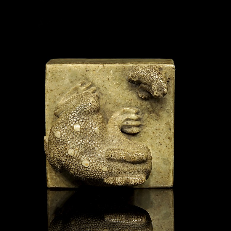 Stone seal “Two Toads”, Qing dynasty