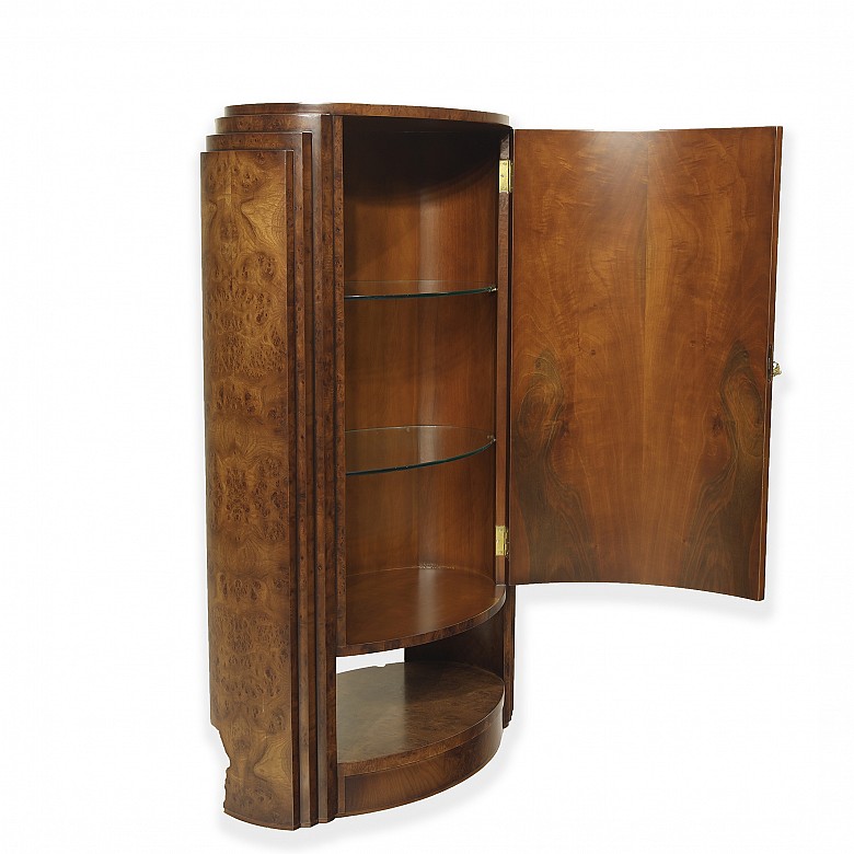 Art Decode elm bar cabinet