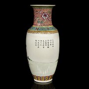 Chinese vase with ladies and palace, 20th century