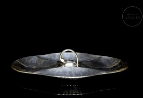 Silver tray, 20th century