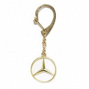 18k yellow gold key ring