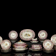 Polychrome and gilded porcelain tableware, Meissen