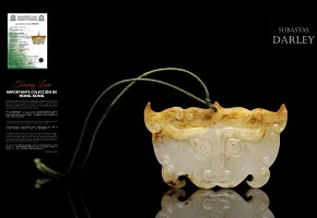 White jade mask, Eastern Han dynasty