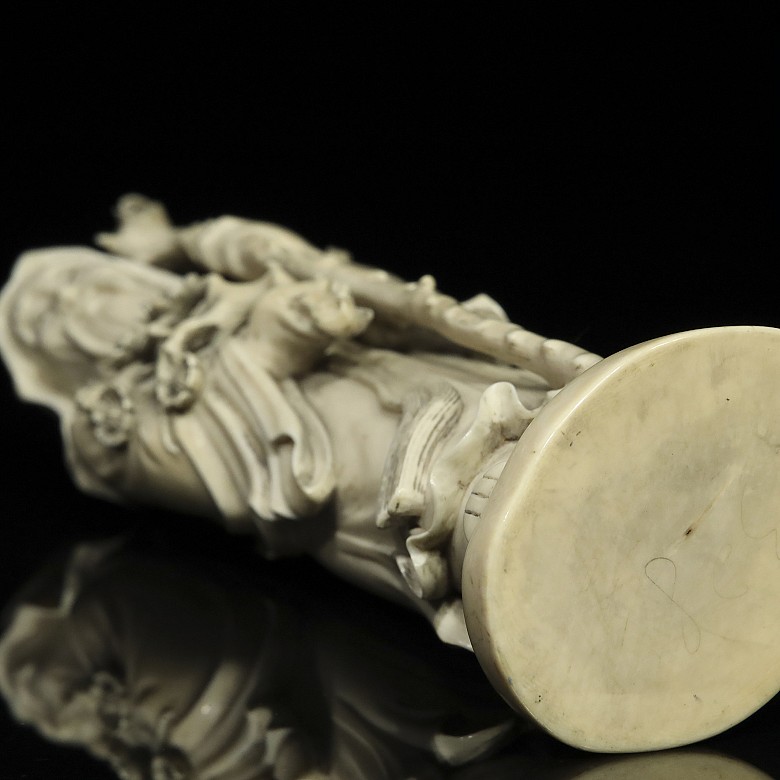 A carved ivory 