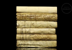 Collection of six books ‘Crónica Seráfica’ 17th-18th century