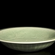 Celadon glazed ceramic bowl, 19th - 20th century