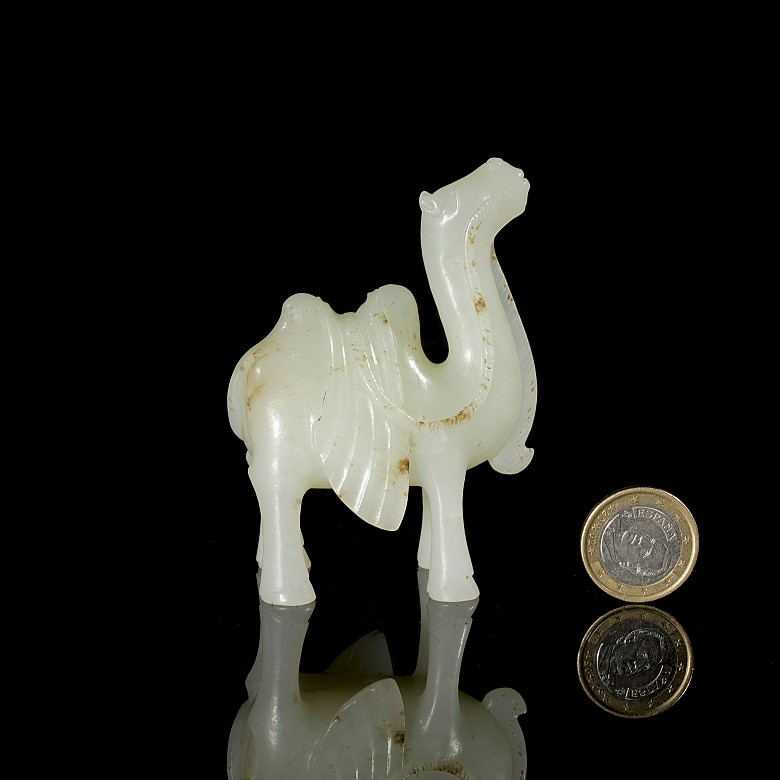 Carved jade figurine ‘Camel’, Qing dynasty