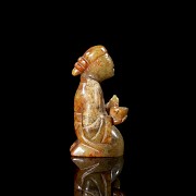 Carved jade figurine ‘Maid’, Han style