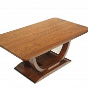 Mesa de centro estilo Art Déco de madera Palo Santo