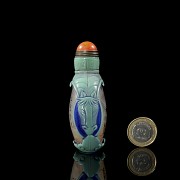 Liuli enamelled snuff bottle ‘Animals’, 20th century