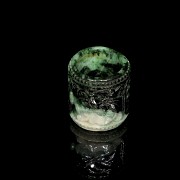 Natural jadeite archer ring, Qing dynasty