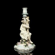 German porcelain ‘Candelabra of a woman with child’, 20th century - 1