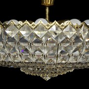 Ceiling lamp with glass beads, 20th century