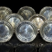 Collection of twelve Mexican silver ‘Sanborns’ dessert plates