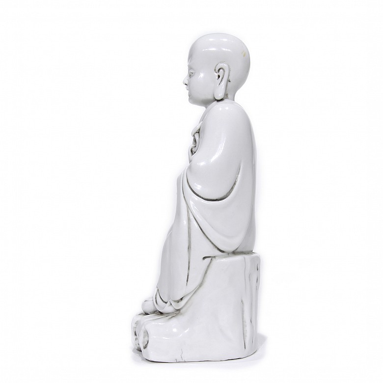 Buddha figure in dehua porcelain, 20th century